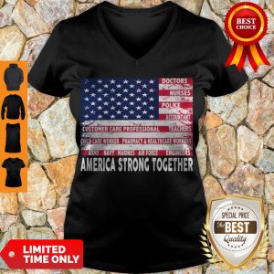 Perfect America Strong Together V-neck
