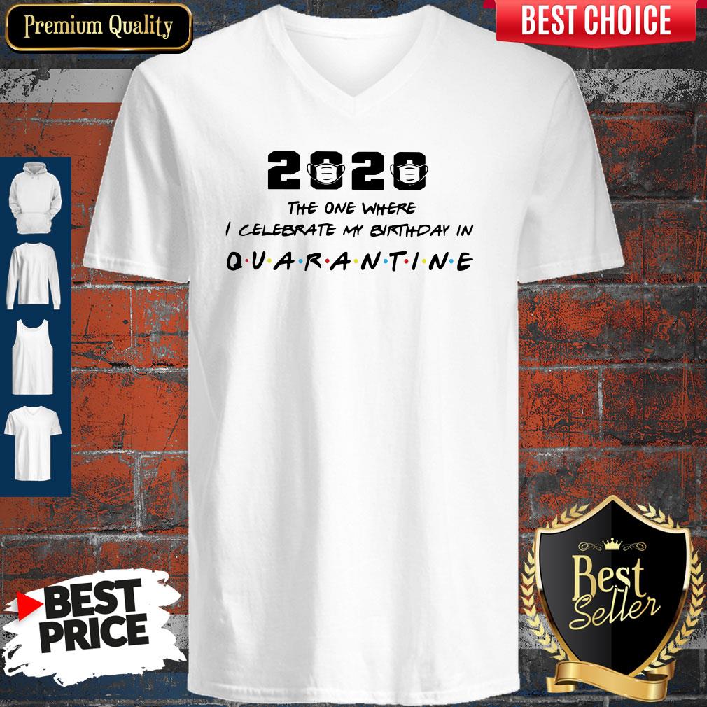 2020 The One Where I Celebrate My Birthday In Quarantine V-neck 2020 The One Where I Celebrate My Birthday In Quarantine V-neck