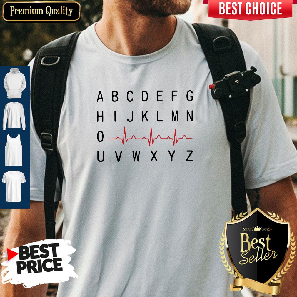 A B C D E F G Nurse Heartbeat Shirt A B C D E F G Nurse Heartbeat Shirt