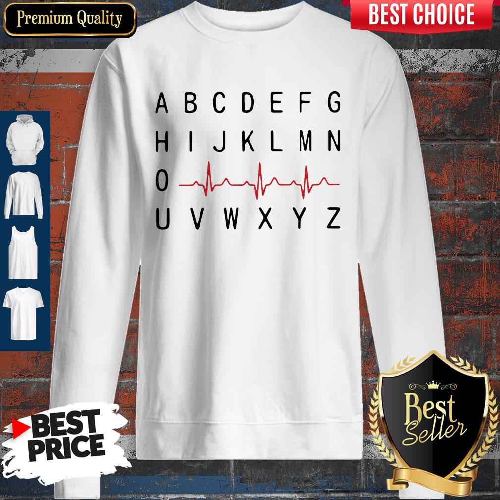 A B C D E F G Nurse Heartbeat Sweatshirt A B C D E F G Nurse Heartbeat Sweatshirt