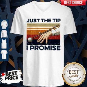 Billiards Just The Tip I Promise Vintage V-neck