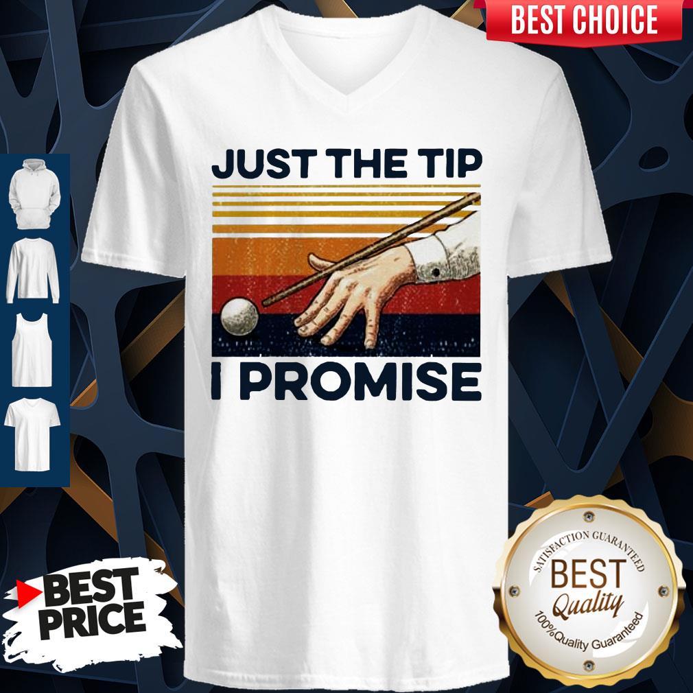 Billiards Just The Tip I Promise Vintage V-neck Billiards Just The Tip I Promise Vintage V-neck