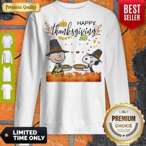 Charlie Brown And Snoopy Peanuts Happy Thanksgiving Sweatshirt