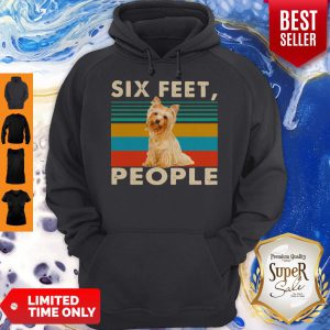 Dog Six Feet People Vintage Hoodie