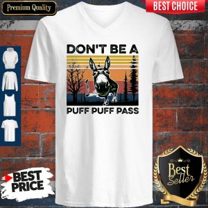 Don't Be A Puff Puff Pass Vintage V-neck