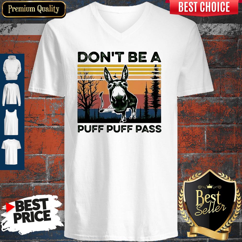 Don't Be A Puff Puff Pass Vintage V-neck Don't Be A Puff Puff Pass Vintage V-neck