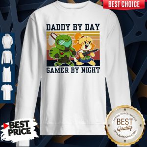 Doomguy And Isabelle Daddy By Day Gamer By Night Vintage Sweatshirt