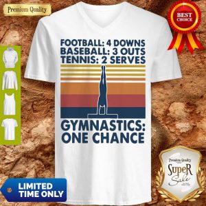 Football Baseball Tennis Gymnastics One Change Vintage V-neck