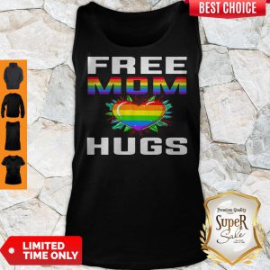 Free Mom Hugs Lgbt Pride Rainbow Heart Tank Top