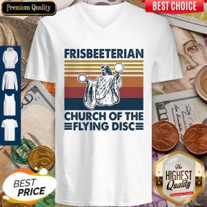 Frisbeeterian Church Of The Flying Disc Vintage V-neck