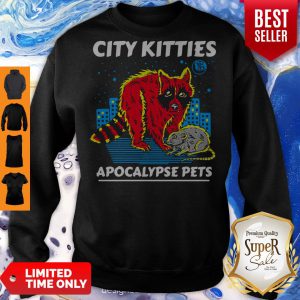 Funny City Kitties Apocalypse Pets Sweatshirt