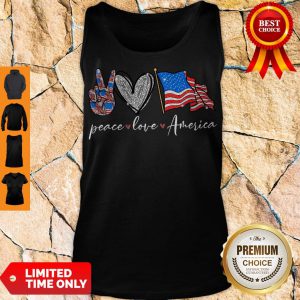 Funny Peace Love America Tank Top