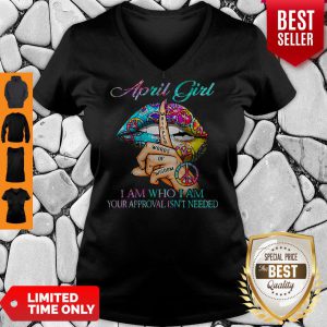 Hippie Slip April Girl I Am Who I Am Your Approval Isn’t Needed V-neck