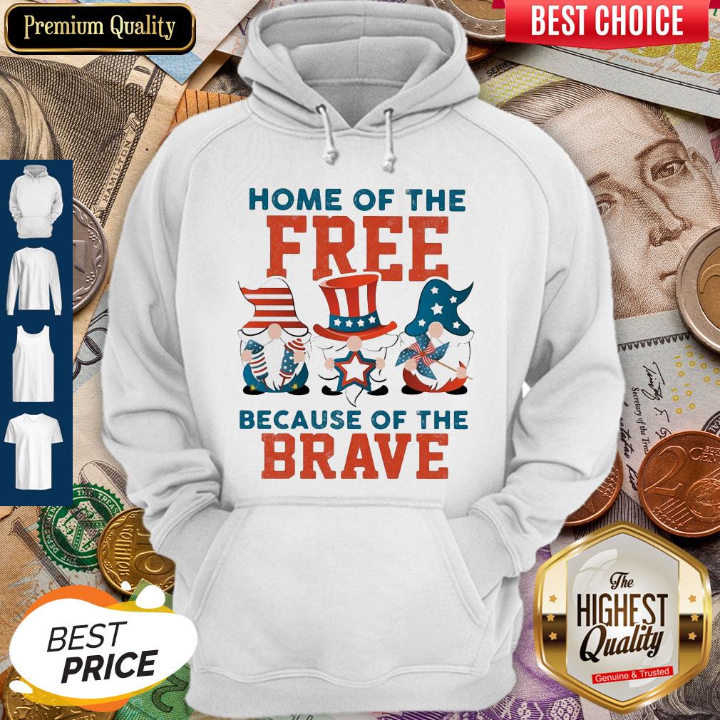 Home Of The Free Because Of The Brave Santa American Flag Veteran Independence Day Hoodie Home Of The Free Because Of The Brave Santa American Flag Veteran Independence Day Hoodie