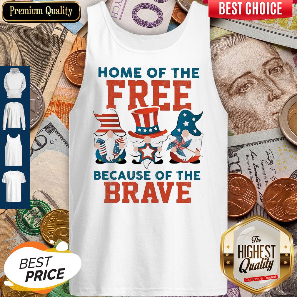 Home Of The Free Because Of The Brave Santa American Flag Veteran Independence Day Tank Top Home Of The Free Because Of The Brave Santa American Flag Veteran Independence Day Tank Top