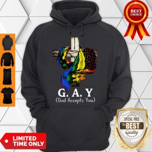 Awesome LGBT Jesus G.a.y God Accepts You Hoodie