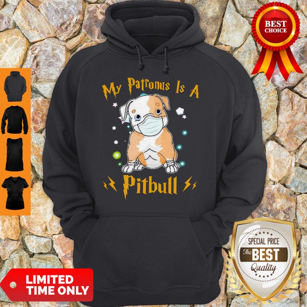 Cute My Patronus Is A Pitbull Mask Coronavirus Hoodie Cute My Patronus Is A Pitbull Mask Coronavirus Hoodie