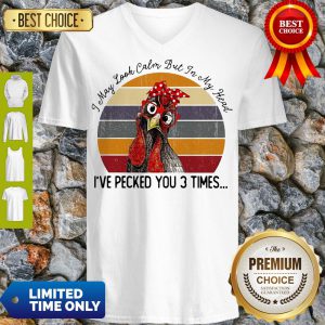 I May Look Calm But In My Head Eve Pecked You 3 Times Vintage V-neck