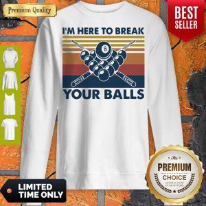 I'm Here To Break Your Balls Vintage Sweatshirt