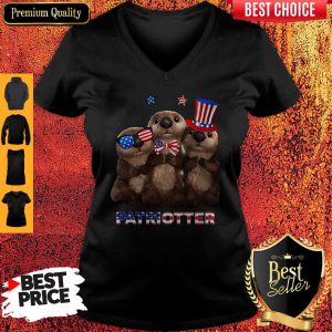 Independence Day Otter Patriotter V-neck
