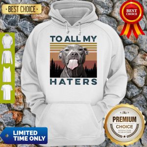 Official Pit Bull To All My Haters Vintage Hoodie