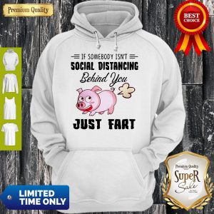Premium If Somebody Isn't Social Distancing Behind You Just Fart Pig Hoodie