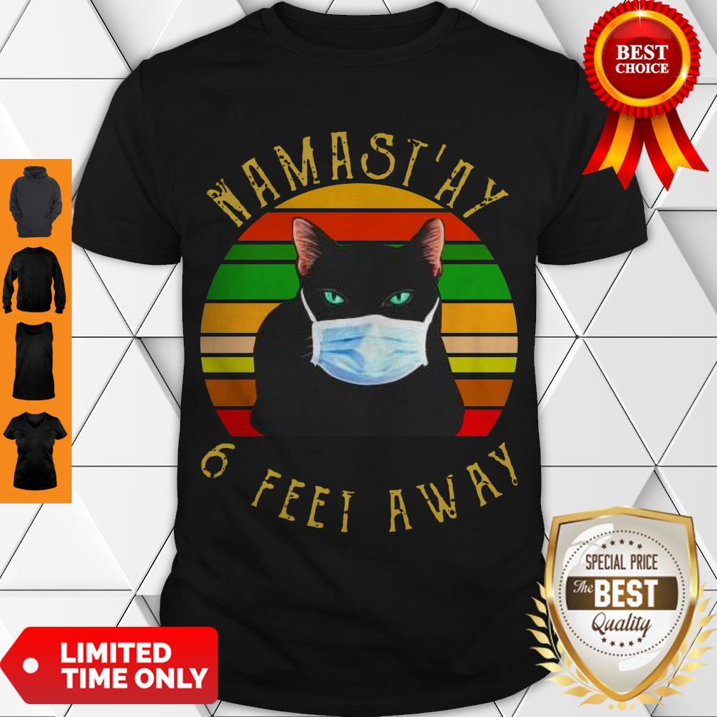 Official Namast’ay 6 Feet Away Cat Face Mask Vintage Shirt Official Namast’ay 6 Feet Away Cat Face Mask Vintage Shirt
