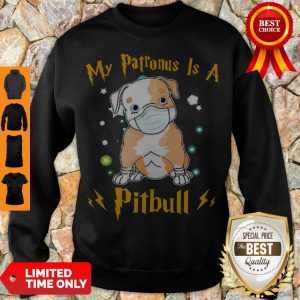 Cute My Patronus Is A Pitbull Mask Coronavirus Sweatshirt