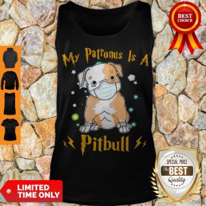 Cute My Patronus Is A Pitbull Mask Coronavirus Tank Top