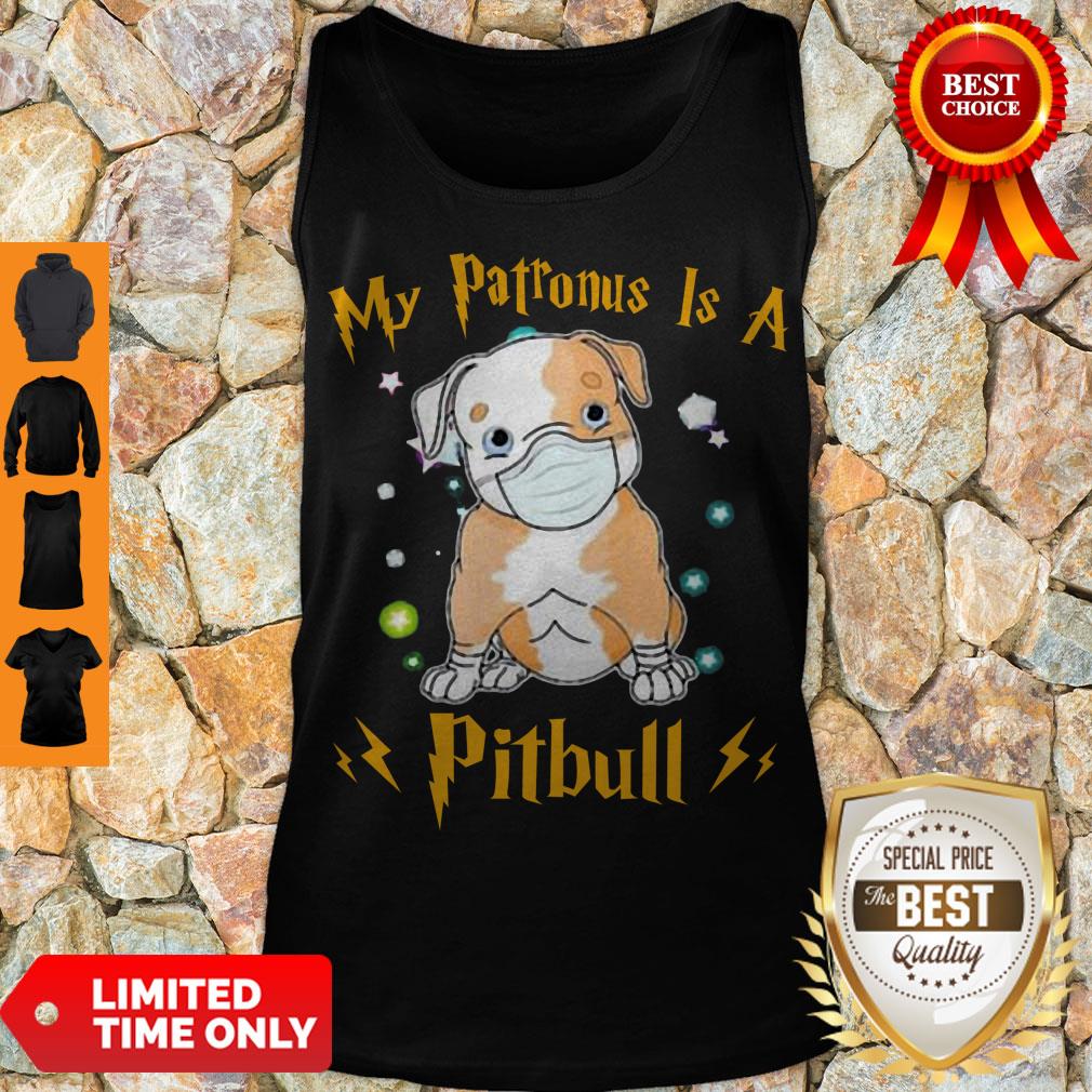 Cute My Patronus Is A Pitbull Mask Coronavirus Tank Top Cute My Patronus Is A Pitbull Mask Coronavirus Tank Top