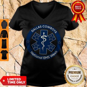 Top Dallas Cowboys National Ems Week V-neck