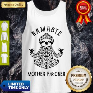 Top Sloth Yoga Namaste Mother Fucker Tank Top
