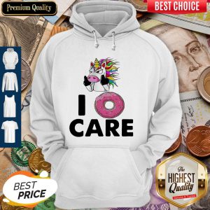 Unicorn Donut I Don’t Care Hoodie