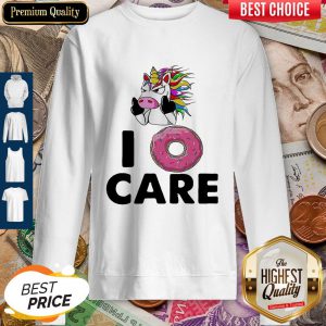 Unicorn Donut I Don’t Care Sweatshirt