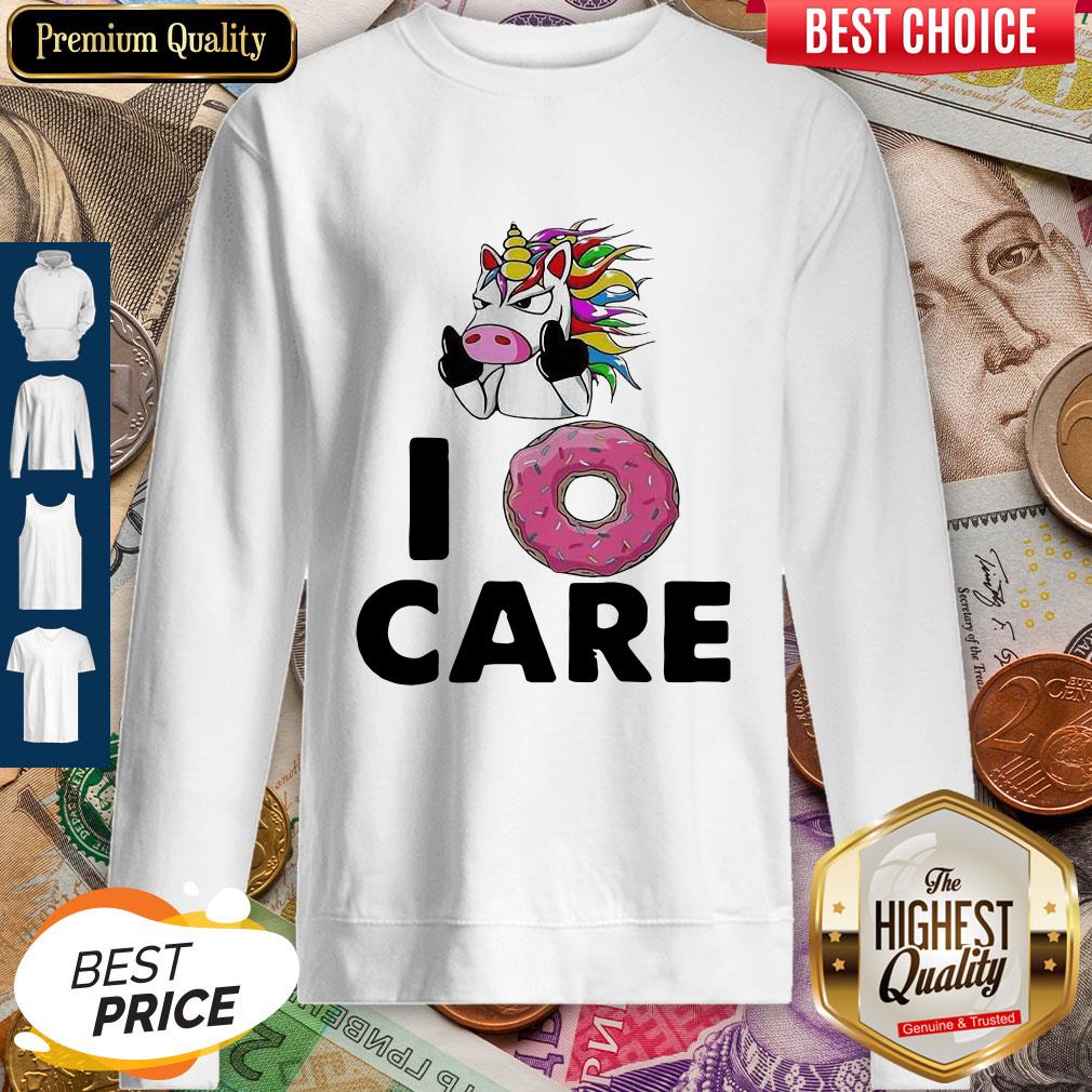 Unicorn Donut I Don’t Care Sweatshirt Unicorn Donut I Don’t Care Sweatshirt