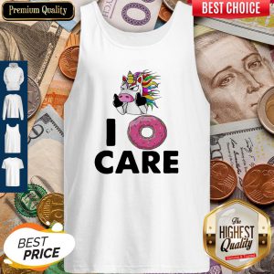 Unicorn Donut I Don’t Care Tank Top