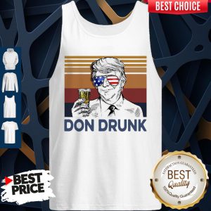 US Drink Don Drunk Donald Trump Independence Day Vintage Tank Top
