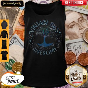 Vintage 1965 55 Years Of Being Awesome Tank Top