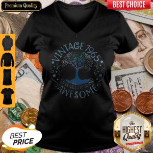 Vintage 1965 55 Years Of Being Awesome V-neck