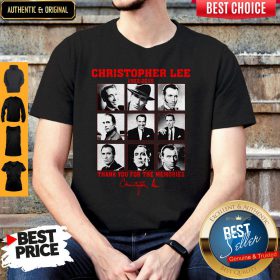 Christopher Lee 1922-2015 Thank You For The Memories Signature Shirt
