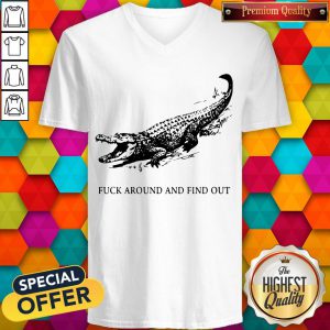 Crocodile Fuck Around And Find Out V-neck