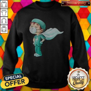 Doctor Hero Cape Mask Coronavirus Sweatshirt