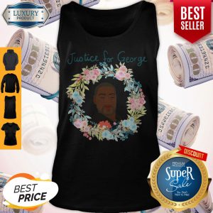 George Floyd Floral Wreaths Justice For George Tank Top