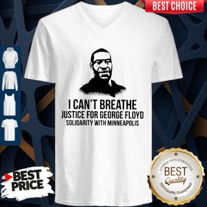 I Can’t Breathe Justice For George Floyd Solidarity With Minneapolis V-neck
