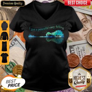 I Got A Peaceful Easy Feeling Water Reflection V-neck