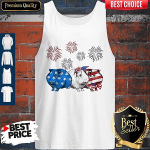 Independence Day Mouses Wear Bow Tie Firework Tank Top