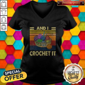 Knitting Im Sexy And I Crochet It Vintage V-neck