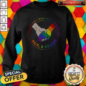 LGBT I Understand I Will Never Understand But I Stand Sweatshirt