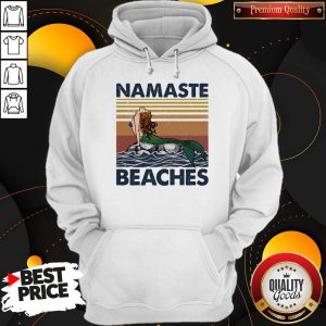 Mermaid Namaste Beaches Vintage Hoodie