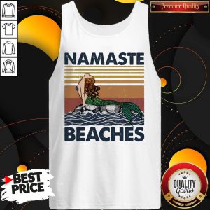 Mermaid Namaste Beaches Vintage Tank Top